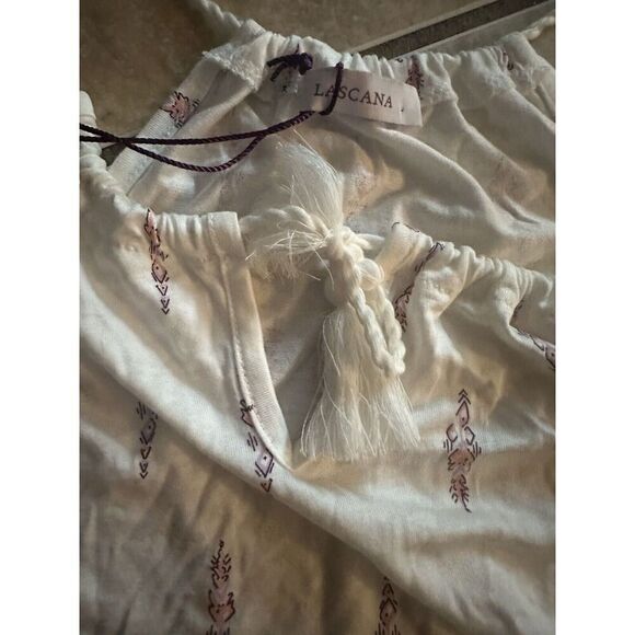 NWT Lascana XS Soft Printed Halter Neck Blouse Tunic - Picture 2 of 5